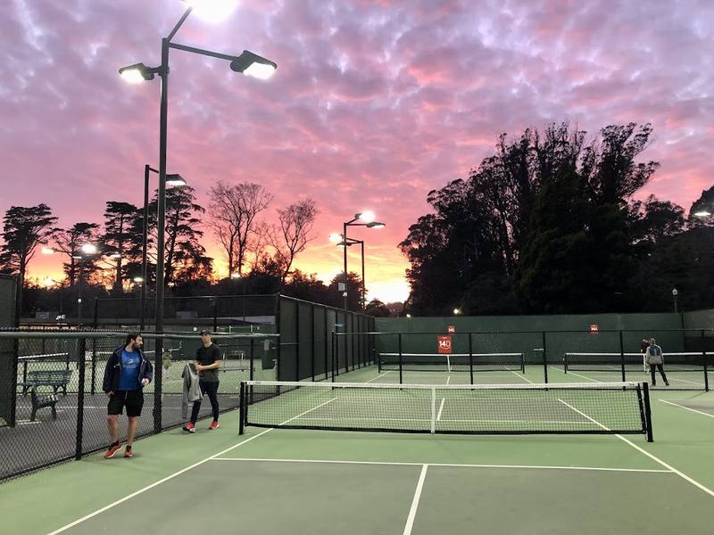 Lisa and Douglas Goldman Tennis Center pickleball courts